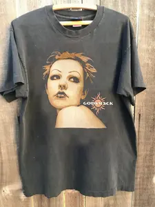 1998 Godsmack VTG Tour T shirt Reprint charcoal tee Unisex