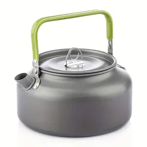 0. 2.11gal/1. 67.63oz/1. 1.59gal Camping Kettle, Aluminium Alloy Kettle for Camping, Outdoor Teapot, Coffee Pot with Carry Bag