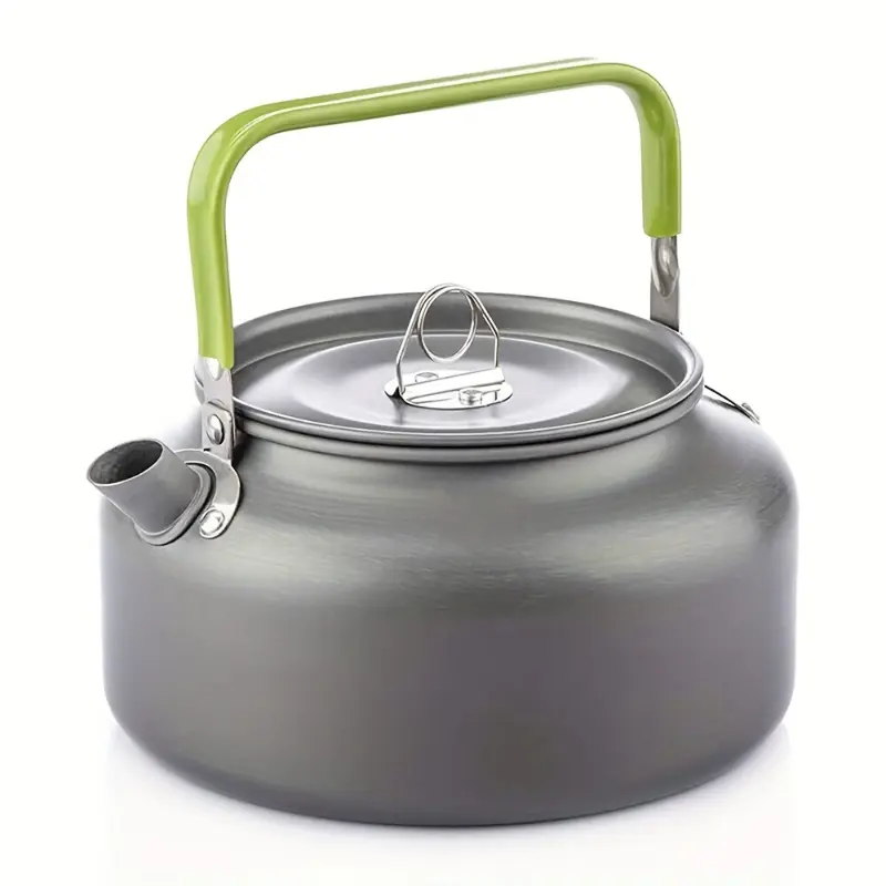 0. 2.11gal/1. 67.63oz/1. 1.59gal Camping Kettle, Aluminium Alloy Kettle for Camping, Outdoor Teapot, Coffee Pot with Carry Bag
