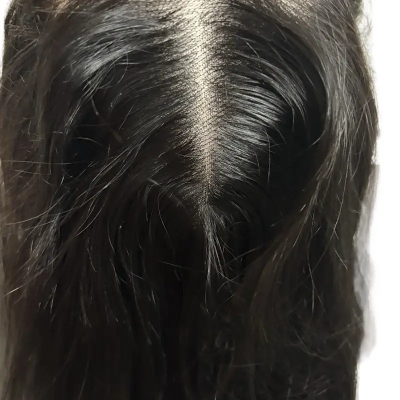 gluless is the lace frontal cut the lace and floated the button.