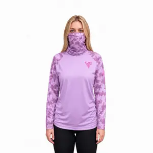 UNISEX LONG SLEEVE DRY FIT WITH MASK INCLUDED - LAVANDA