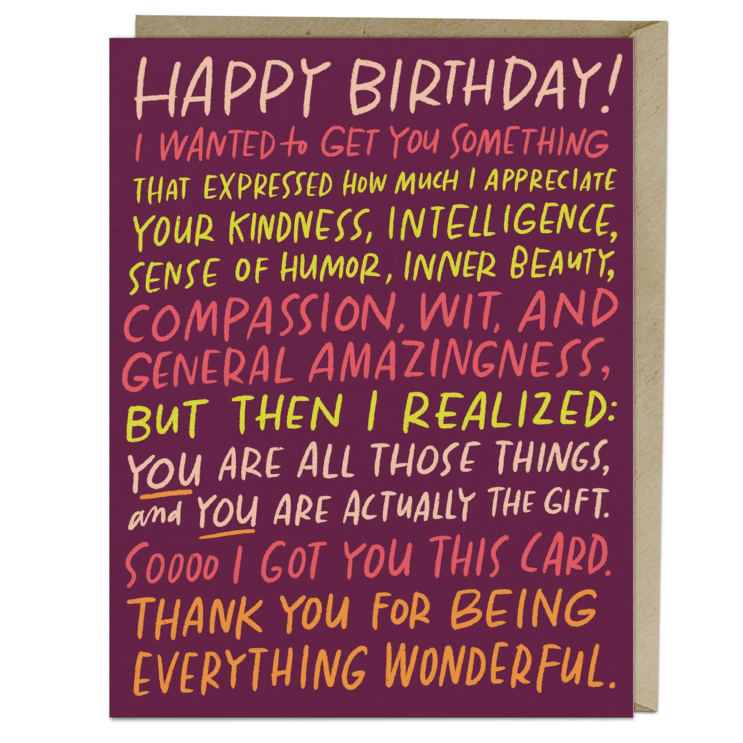 Everything Wonderful Birthday Card Everything Wonderful Birthday Card