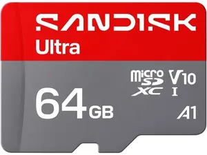 SanDisk Ultra 64GB MicroSD Memory Card Model SDSQUJQ-064G-GZ6MA
