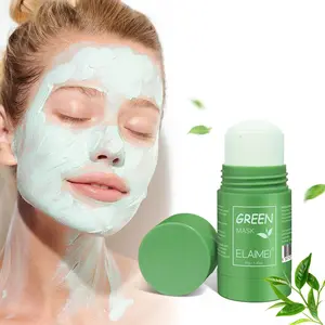Elaimei Matcha Mask Oil Control Moisturizing Balances Sebum Deep Cleansing Pores Smooth Texture Easy Application Suitable for Dry Skin