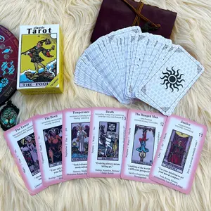 Tarot Card Beginner Guide, Tarot Cards with Meanings, Tarot Learning Set, Divination Tools, Essential Tarot Kit for Beginners
