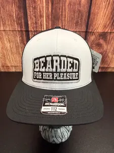 Bearded For HER Pleasure Richardson Trucker Hat For Beard  Guys