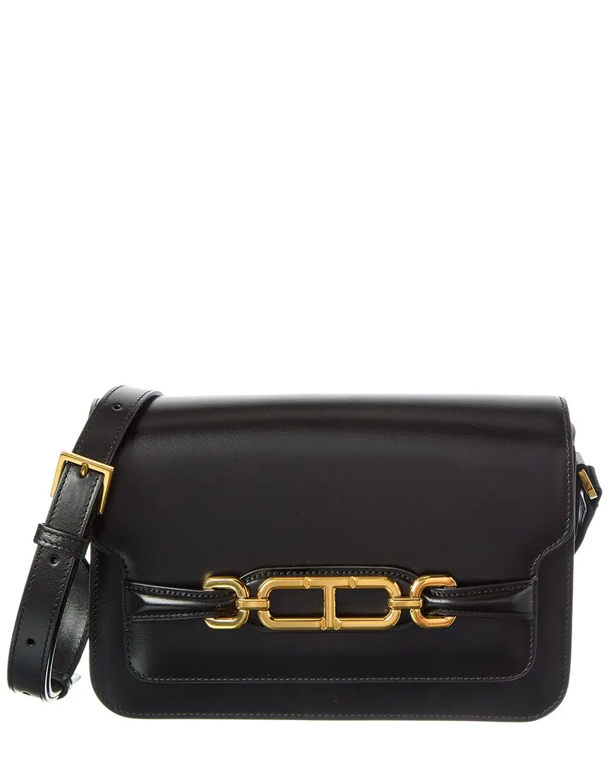Tom Ford Logo Small Leather Shoulder Bag