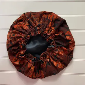 Adjustable Ankara Satin Sleep Bonnet Batik