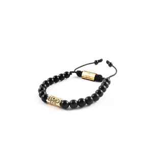 Black Onyx X Gold Invictus Bracelet
