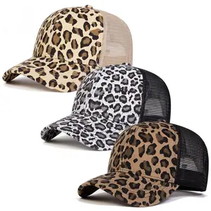 Unisex 3-Pack Trucker Hat Cotton Baseball Cap - New Spring/Summer Collection, Large Leopard Print, Sun Hat Sports & Outdoor Hat