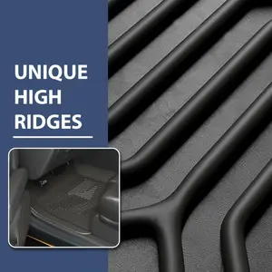 TPE Floor Mats Liners Fit for Honda 2015-2020 Fit 3D Molded TPE All-weather