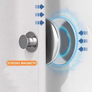 24pcs Heavy-Duty Magnetic Curtain Clips Suitable for Home Bedroom Office Bathroom, Iron Curtain Magnets with Magnetic Closure for Light Blocking &, Reusable Curtain Holders for All Fabric Types, Door Window Panel Magnets, Curtain Rods