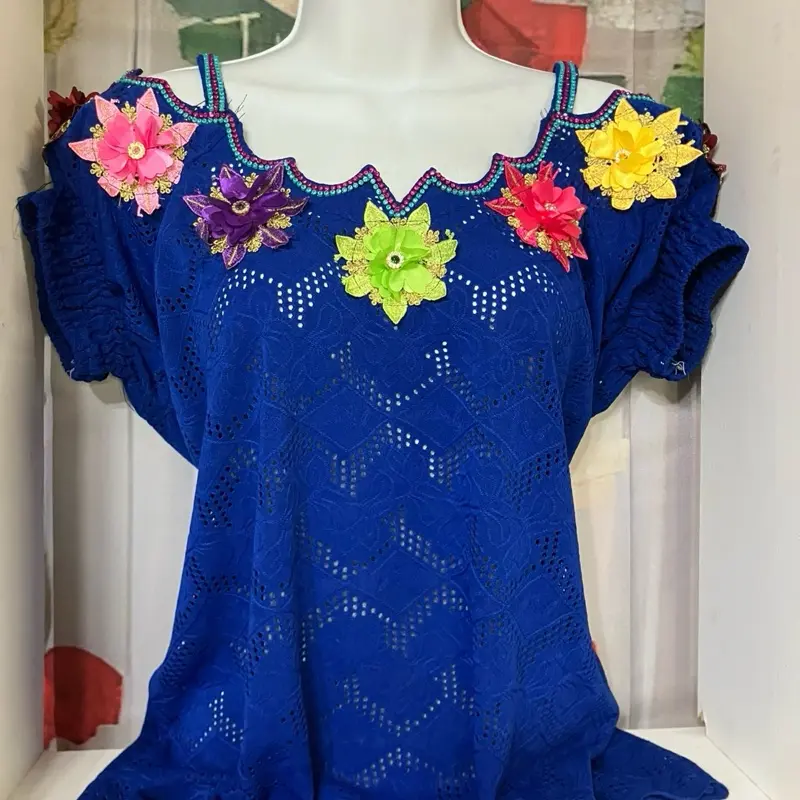 Women's Daisy Blouses, Lightweight Cotton Soft Tops for Hot Weather, Womenswear Essential, Top