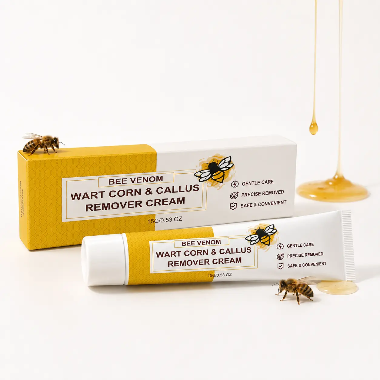 Bee Venom Foot Care Cream | Daily Care for Dry Heels, Rough Skin & Hard Areas | Lightweight & Fast-Absorbing Formula