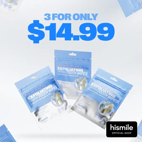[NEW] [Hismile] Hismile Exfoliating Tooth Wipes Triple Value Set, Oral Tooth Wipes, Hydroxyapatite and Xylitol Infused Tooth Wipes 42pk
