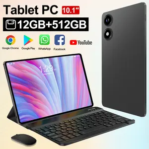 5GWiFi Bluetooth tablet, 10.1-inch display, 12GB+512GB RAM, 10000mAh large battery, satellite positioning GPS, fast charging