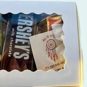 Snack Gift Box with M&M’s, Hershey’s Chocolate, KIND Granola Bar, Candy Cookies & Fig Newton Bar + Affirmation Card