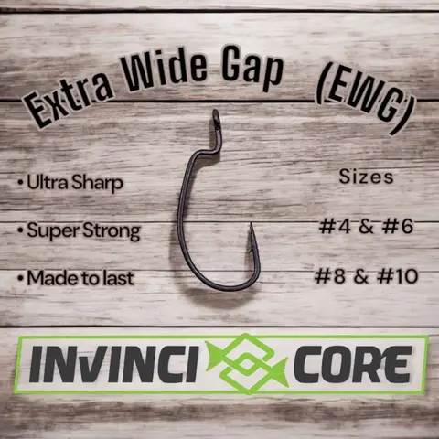 Extra Wide Gap (EWG) Micro Finesse Hooks