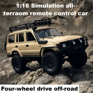 LC80 RCFull-Scale Proportional Rock Crawler, 4×4 Realistic All-Terrain Off-Road Model Car with Modifiable LED Lights, Perfect Toy for Boys and Girls