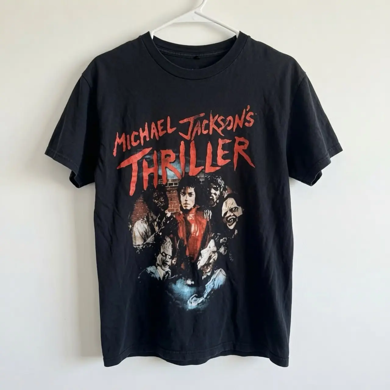 Adult and Youth Michael Jackson “Thriller” Graphic Black T-shirt, 90s Graphic Tee, Gift for Fan, Unisex Streetwear Style