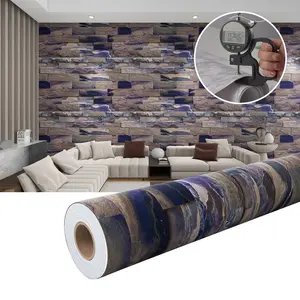 1 Roll Vintage Brick Pattern Wallpaper – Self-Adhesive Brick Wall Décor Sticker for Walls, Easy to Remove, Durable Vinyl Material, Waterproof, Realistic Textured Design, Perfect for Home Décor and Wall Decoration