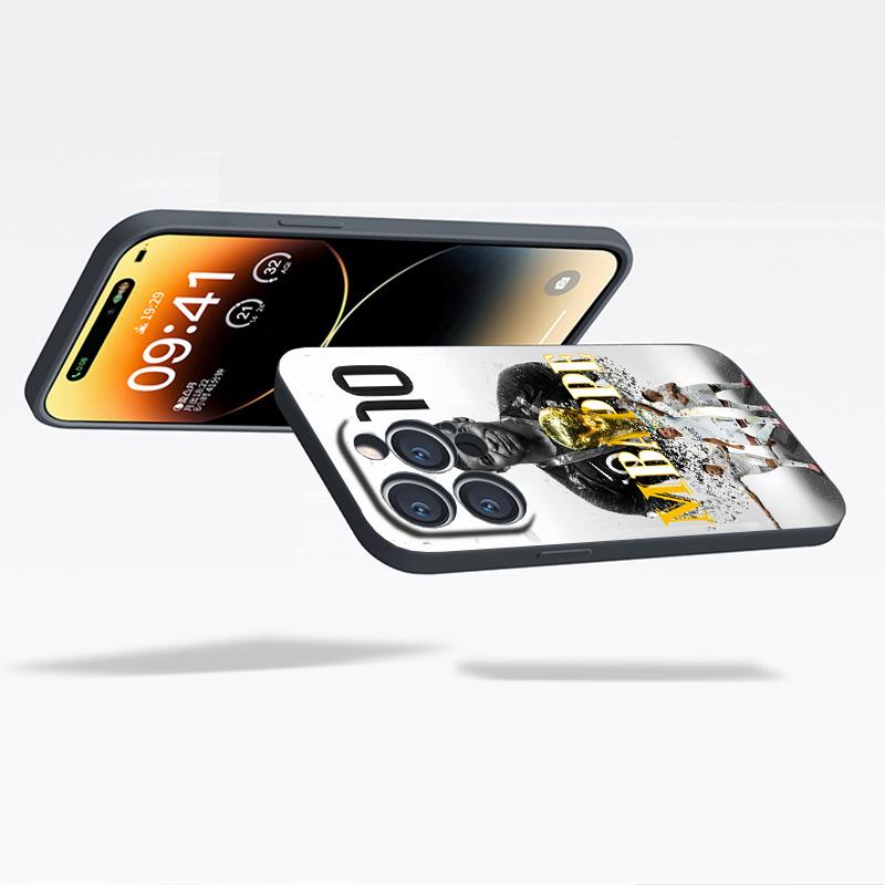 Mbappe pattern High-quality Phone Cases For iphone 16 15 14 13 12 11 X XS PRO PLUS MAX Soft Silicone TPU With flannel Shockproof Full Protection Anti-Drop Shell Cover Football Protective Smartphone