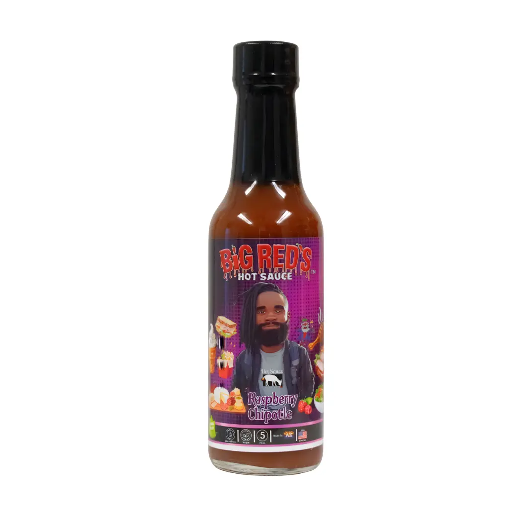 Big Red's Hot Sauce - Spicy Flavor Raspberry Chipotle Cooking Sauce, Food & Beverages Staples & Cooking Essentials, Spicy Sauces