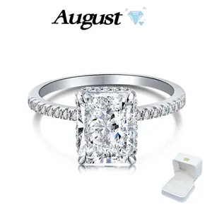 Women's Classic Elegant Hypoallergenic Cubic Zirconia Solitaire Engagement Ring Set - Paved Setting, Wedding Ring, Ideal for Anniversary & Wedding, Exquisite Packaging, Sizes 5-10