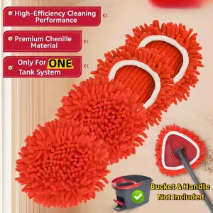 Chenille Duster Replacement Heads for O-Cedar 2025 Unique Design Heads Turn Mop into Long-Handle Duster Dry Cleaning Trap Bucket & Handle Not included