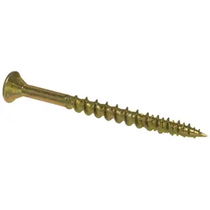Hillman Fasteners 42177 8 x 1.5 in. Yellow Zinc Procrafter Wood Screw 1 Pack of 4