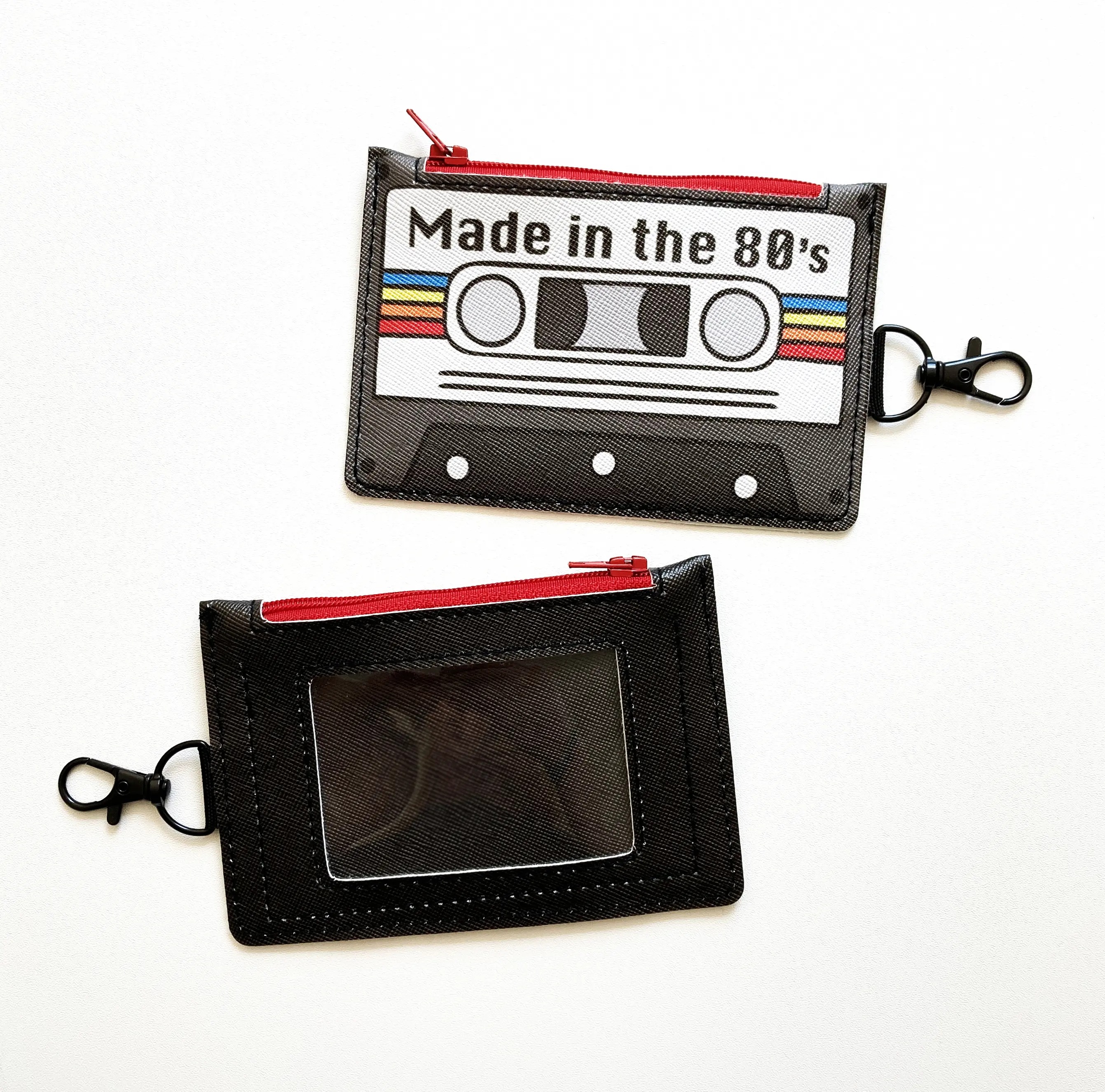 Made in the 80s Keychain ID Zipper Pouch
