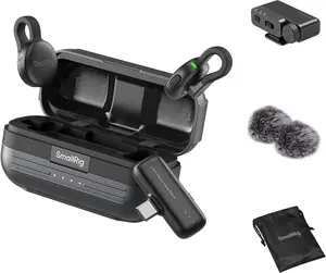 SmallRig Wireless Mic S70 (2 TX + 2 RX/2 TX + 1 RX + Charging Case), Mini Lavalier Microphone for Phone/Camera Content Creation, Noise Cancelling for Vlog/TikTok/Interview etc.for Pocket 4, Lunan Ultra