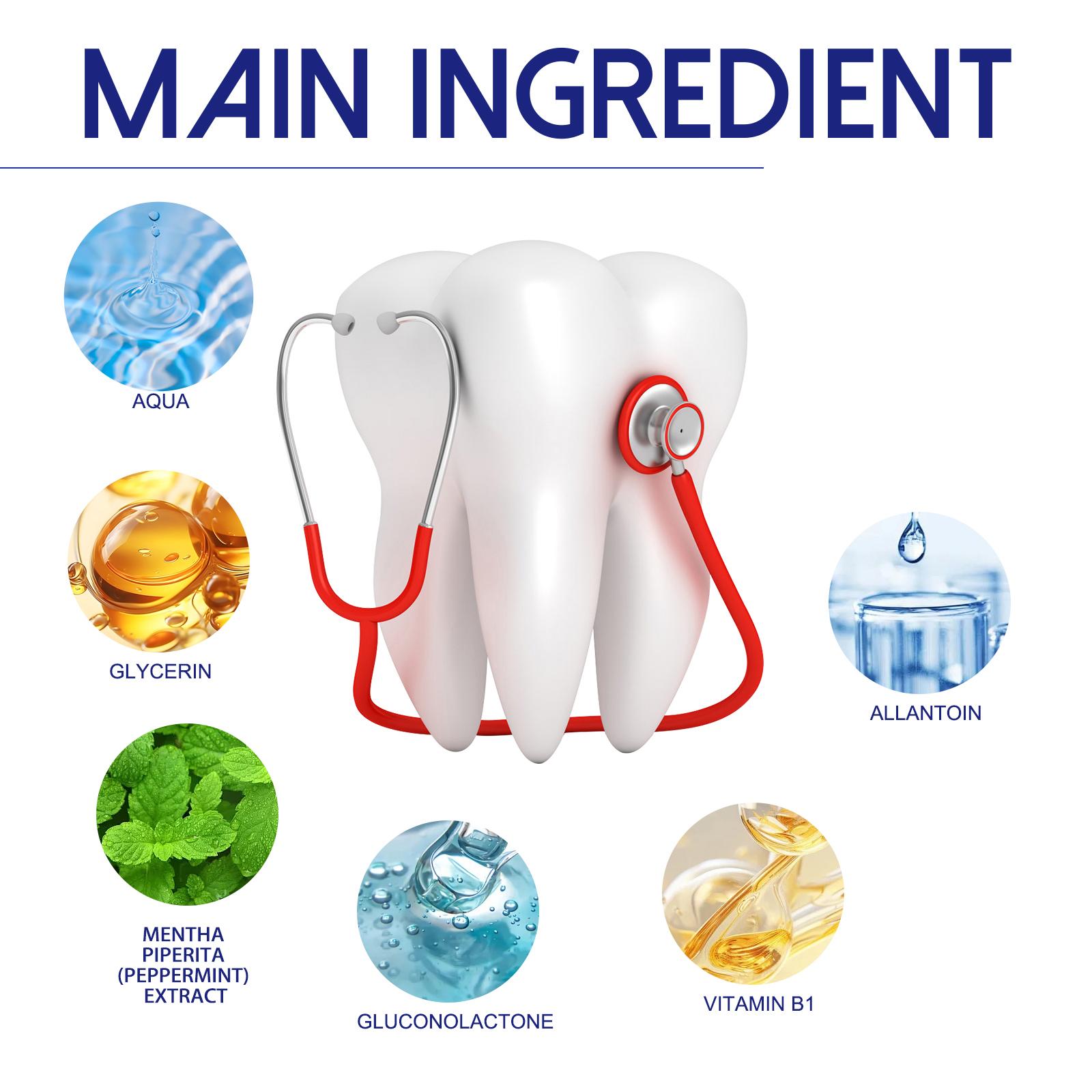Adult toothache relief spray (oral spray); targets toothache and nerve areas to rapidly numb the affected site, alleviating pain caused by wisdom teeth and inflamed, swollen gums.
