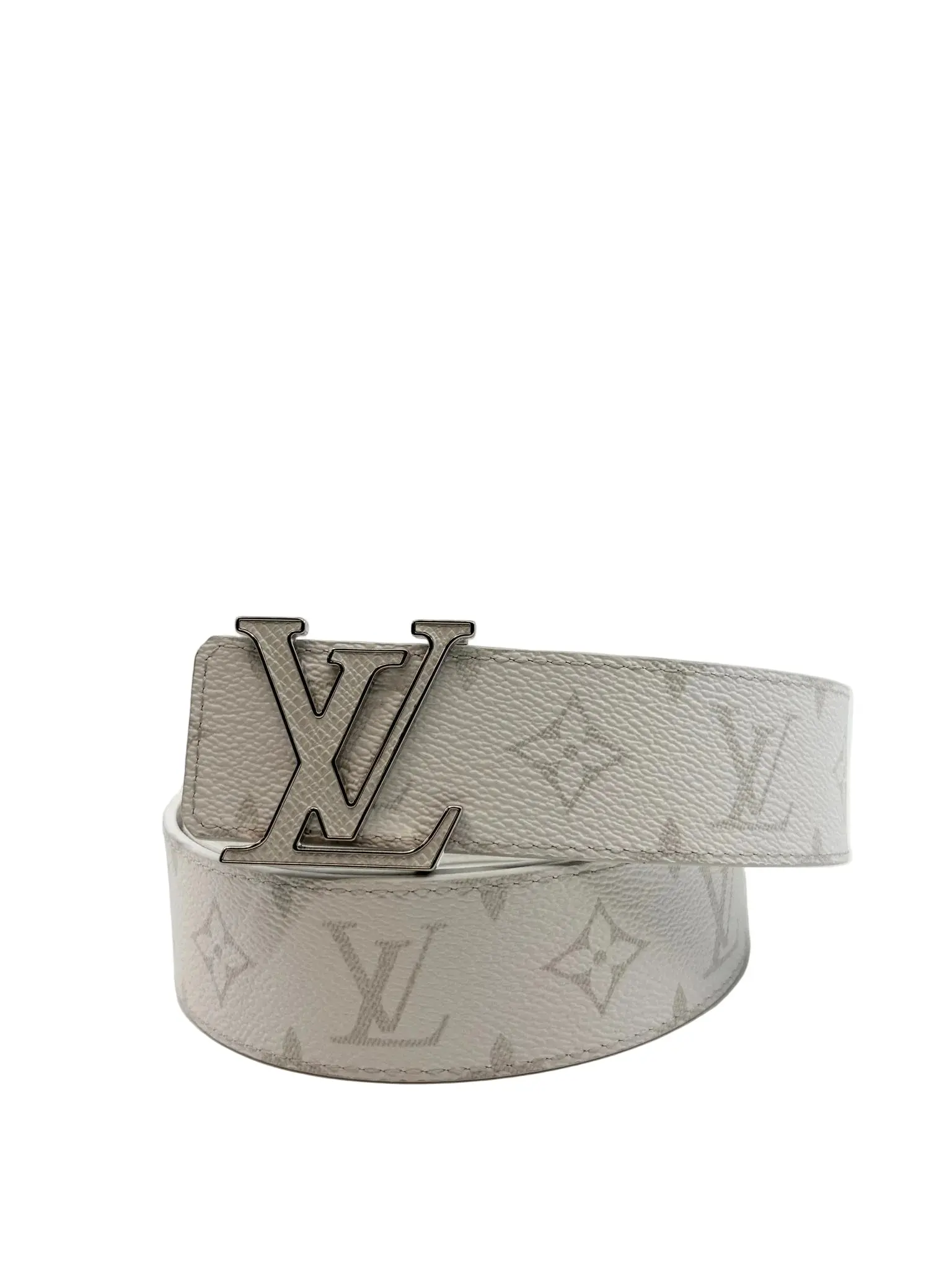 Louis Vuitton Monogram Belt All White