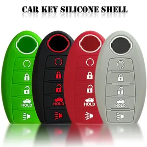 Silicone Car Key Case, Durable Remote Case Protector, Car Key Protector, Car Key Accessory, Compatible with Nissan Rogue Maxima Altima Sedan Pathfinder