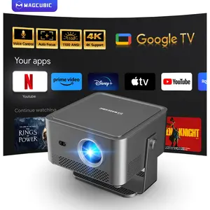 [Google TV stick Bundled] Magcubic HY450GT 1100ANSI Projector with Officially Certificated Google TV Auto Focus 4K Decoding Google Voice Assistant Built-in 15W HiFi Speaker Native 1080P HDR10 WIFI5+BT5.0 Smart Home Cinema #SummerWins #DealsForYouDays