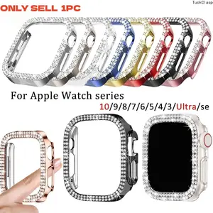 2026 New Rhinestone Decor Watch Case, Smart Watch Protective Cover, Watch Protector, Watch Accessories Compatible with Apple Watch Series 10/9/8/7/6/5/4/3 Ultra SE, Wearable