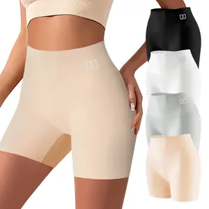 QUASTI 4PCS Women's High-Waisted Shapewear Shorts, Tummy Control & Butt Lifting Compression, Comfortable Fit, Elegant Solid Color Design, S-XXL
