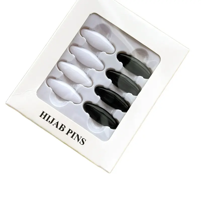 Hijab Pins - Safety Pins for Hijab, Includes 8 Pins in Assorted Colors, Ideal for Hijab Use