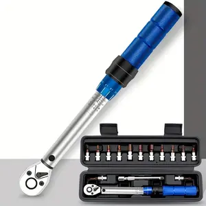 Set of torque wrenches with 15 spare parts torque wrenches, 1/ 4 2-24N, Bicycle Repair Tool Set, Mountain & Road Bicycle, Motorcycle Repair Tools, Socket Ratchet Wrench