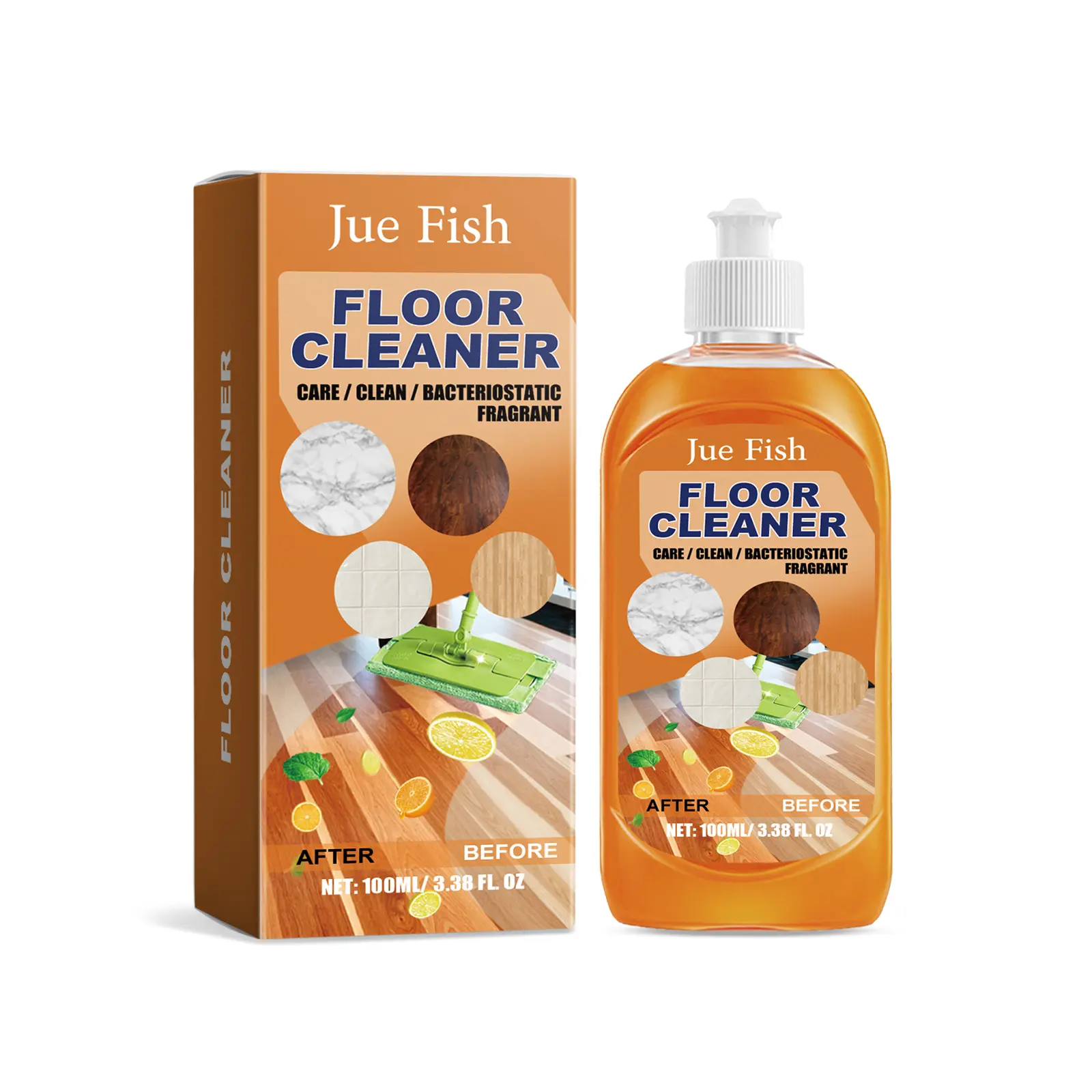 Unscented Powerful Liquid Floor Cleaner (100ml, 0-500ml Range, 1:100 Dilution Ratio) - Compact Size, 3-Year Shelf Life (3 Years), Safe, Effective Home Supplies That Easily Removes Tough Stains, All Seasons