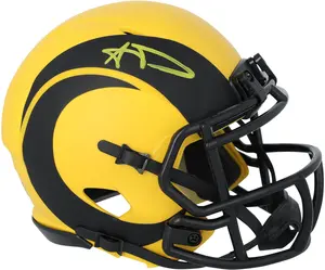 Aaron Donald Los Angeles Rams Autographed Riddell Rave Speed Mini Helmet - Fanatics Authentic Certified