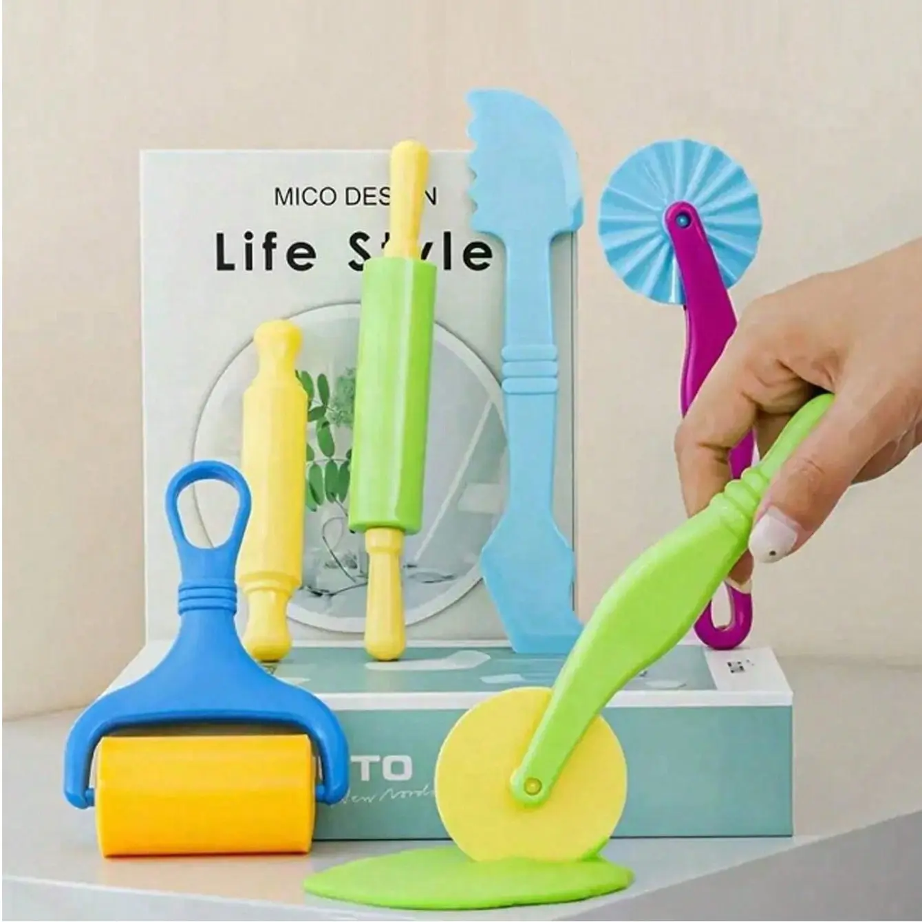 6-Piece Colorful Clay Modeling Tools Set, Clay Sculpting Tools, Creative 3D Clay Tool Kit, Advanced Clay Molding Set for Crafting & Art Projects