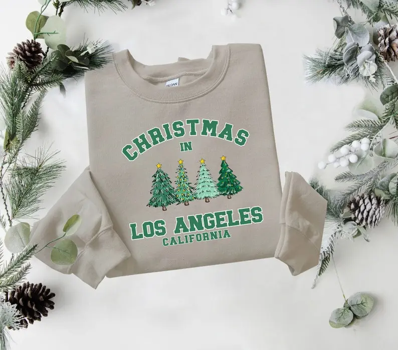 Los Angeles Christmas Sweatshirt, California Sweater, State Shirt, Personalized City Name Shirt,Christmas Trip Sweatshirt, Christmas  T-shirt, sweater and Hoodie
