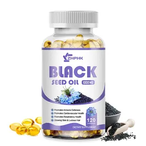 Black Seed Oil Capsules - 100% Pure Organic COLD PRESSED Cumin Nigella Sativa