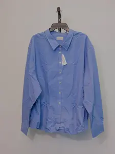 for Her Dress Shirt - Light Blue, Long Sleeve, Button Front, Classic Fit, Women's Fashion