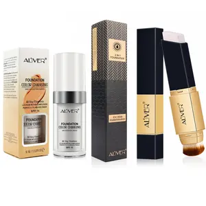 Concealer & Foundation Makeup Set, 2 Counts/set Long Lasting Liquid Foundation & Concealer, Makeup Primer, Cream Makeup, Flawless Summer Cosmetic Products, Flawless Coverage Foundation, Beauty Products, Makeup Products