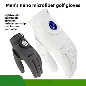 Men's Golf Glove – Nano Microfiber, Breathable & Lightweight, Touchscreen Compatible, Washable love glove for golf