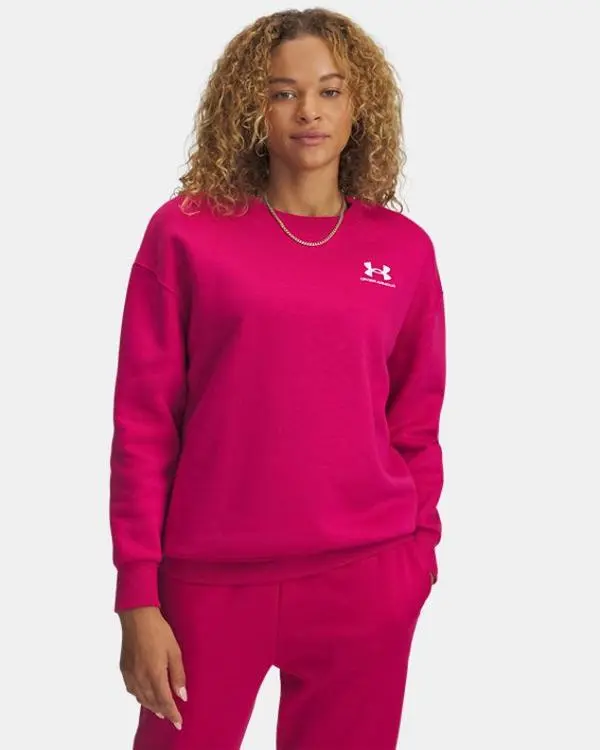 Under Armour Icon Fleece Women's Oversized Crew Hoodie Fit Under Armour Icon Fleece Women's Oversized Crew Hoodie Fit