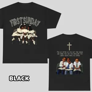 First Sunday Graphic T-Shirt – Y2K Retro Christian Streetwear Cotton Tee for Men & Women